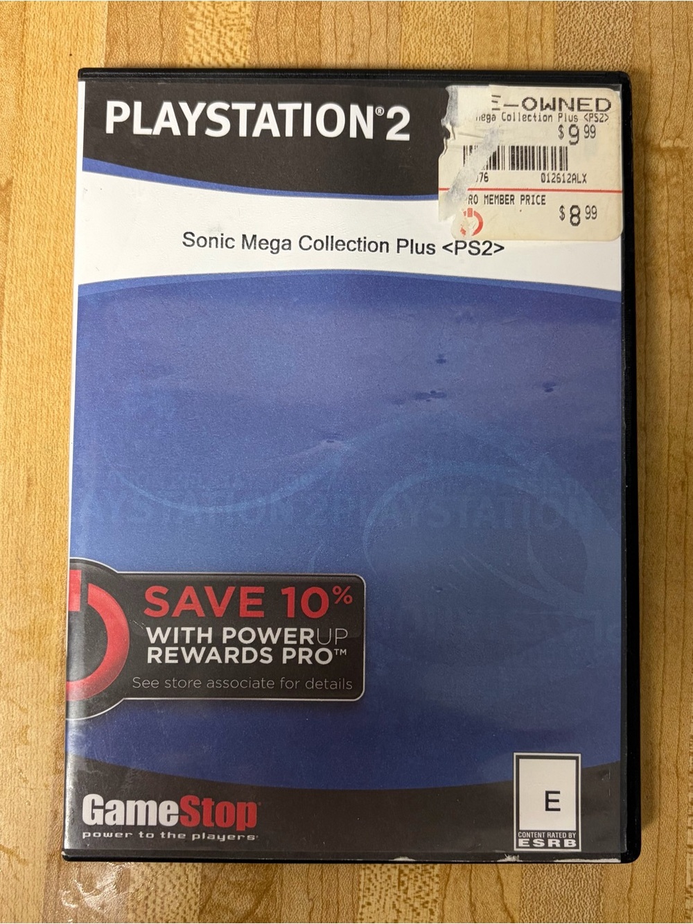 Sony PlayStation 2 Sonic Mega Collection Plus Blue Black Case